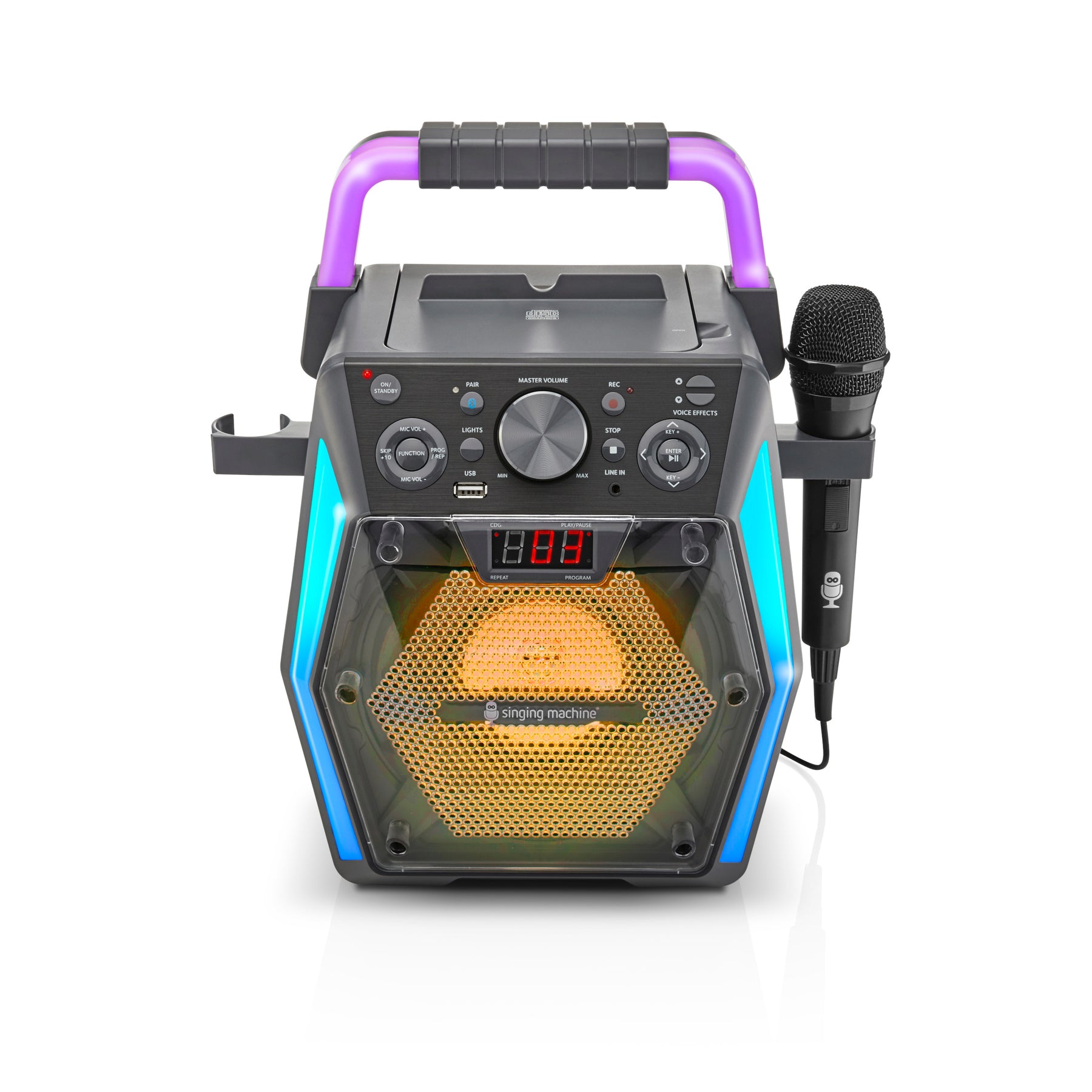 Bluetooth Glow CDG Karaoke Machine