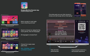 Platinum Plus - Premium Wi-Fi Karaoke Machine with Built-in Music Apps (YouTube, Spotify, Apple Music, Pandora and Singing Machine Karaoke)