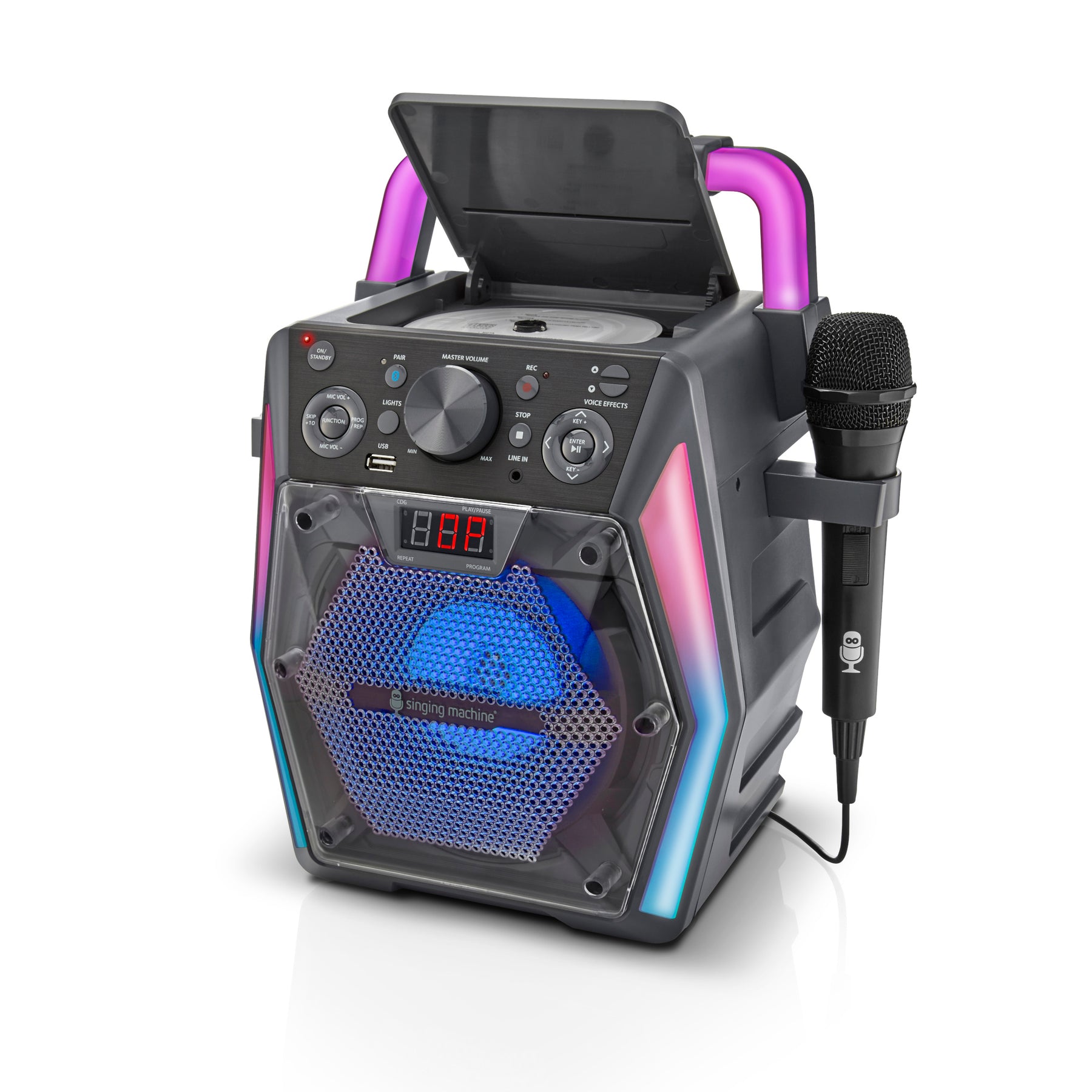 Bluetooth Glow CDG Karaoke Machine