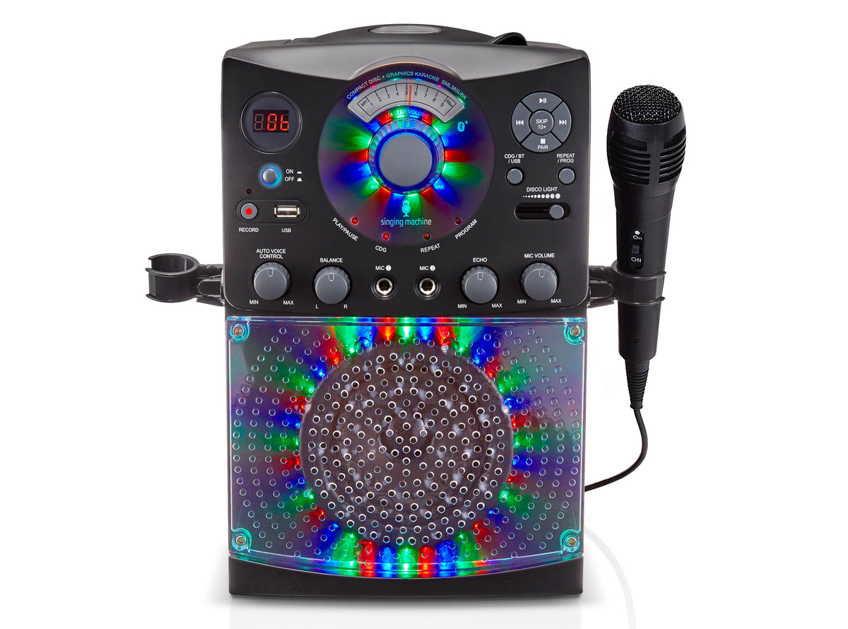 Singing Machine Bluetooth Karaoke System with Disco Lights