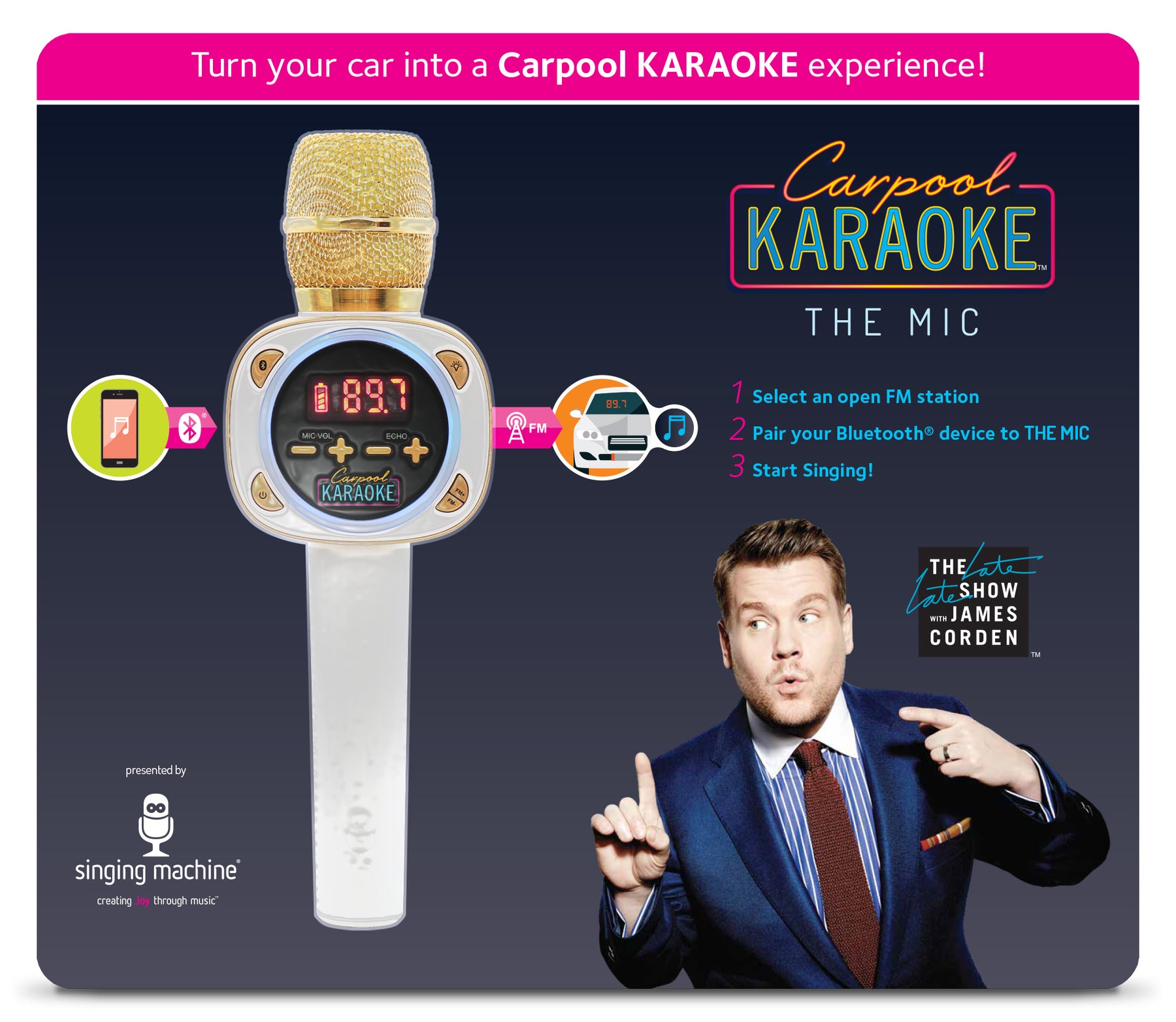 Carpool Karaoke Mic 1.0