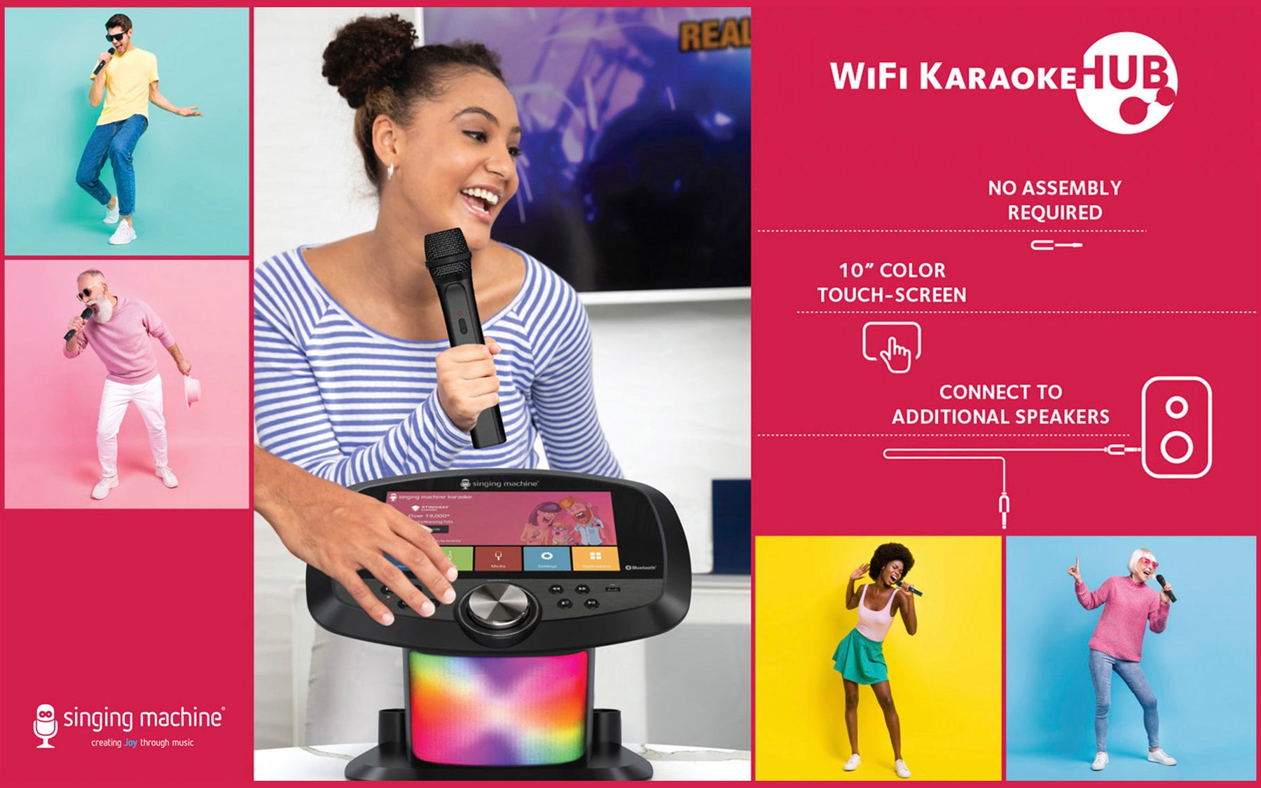 Singing Machine Premium WiFi Karaoke System with 10.1 Touchscreen