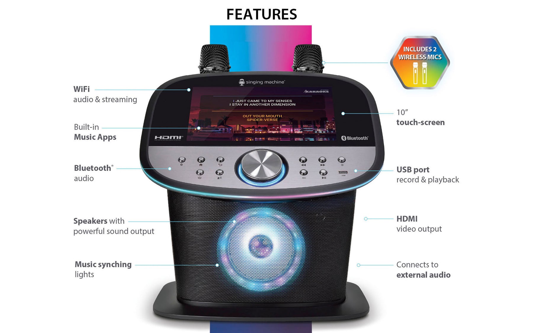 Platinum PLUS • Premium Wi-Fi Karaoke Machine
