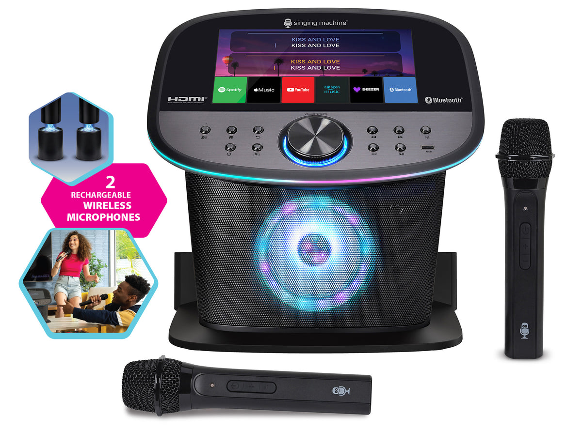 PULSE KARAOKE- Premium Wi-Fi Karaoke Machine with Built-in Music Apps (YouTube, Spotify, Apple Music, Deezer and Singing Machine Karaoke)
