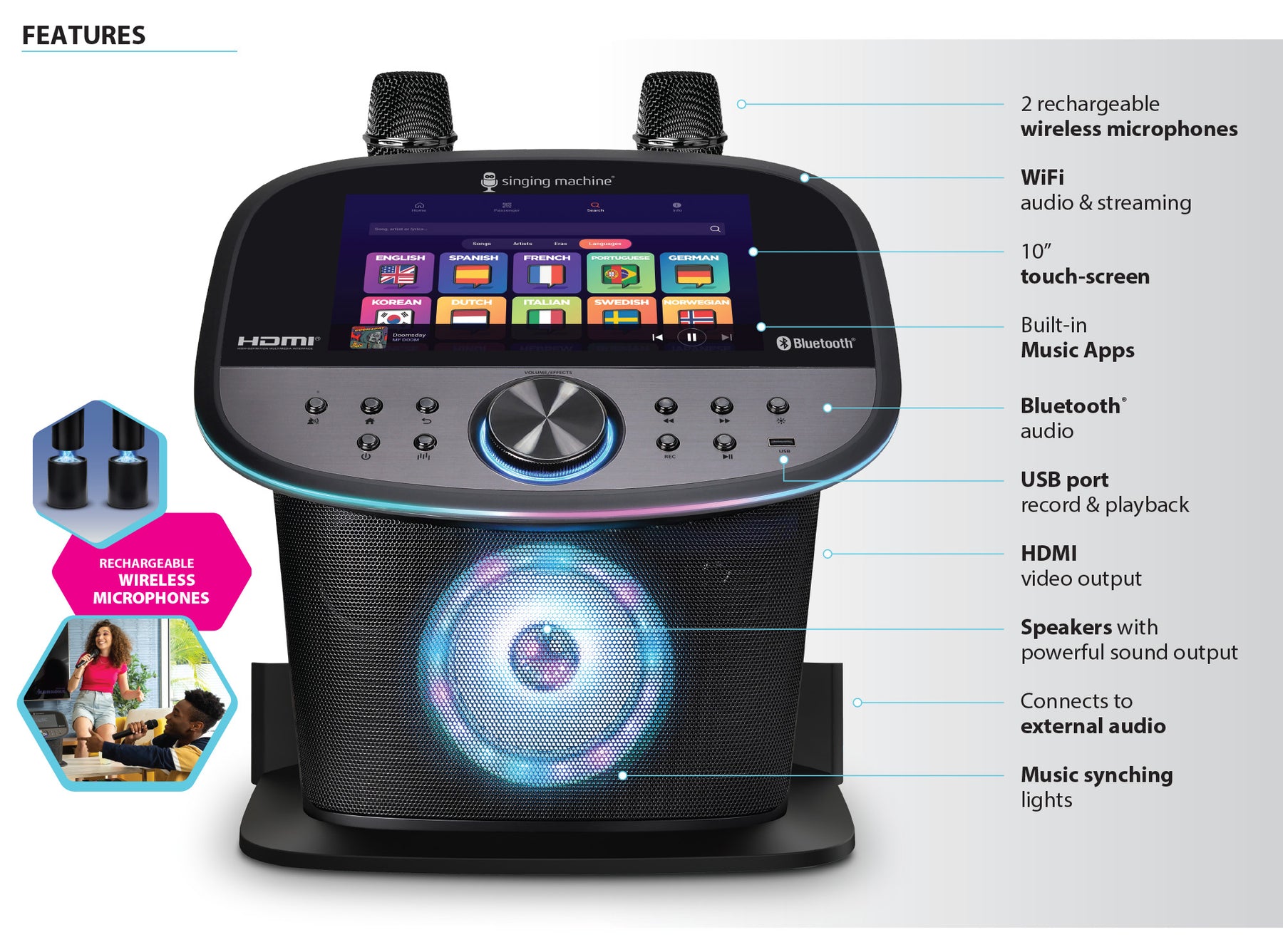 Premium Wi-Fi Karaoke Machine