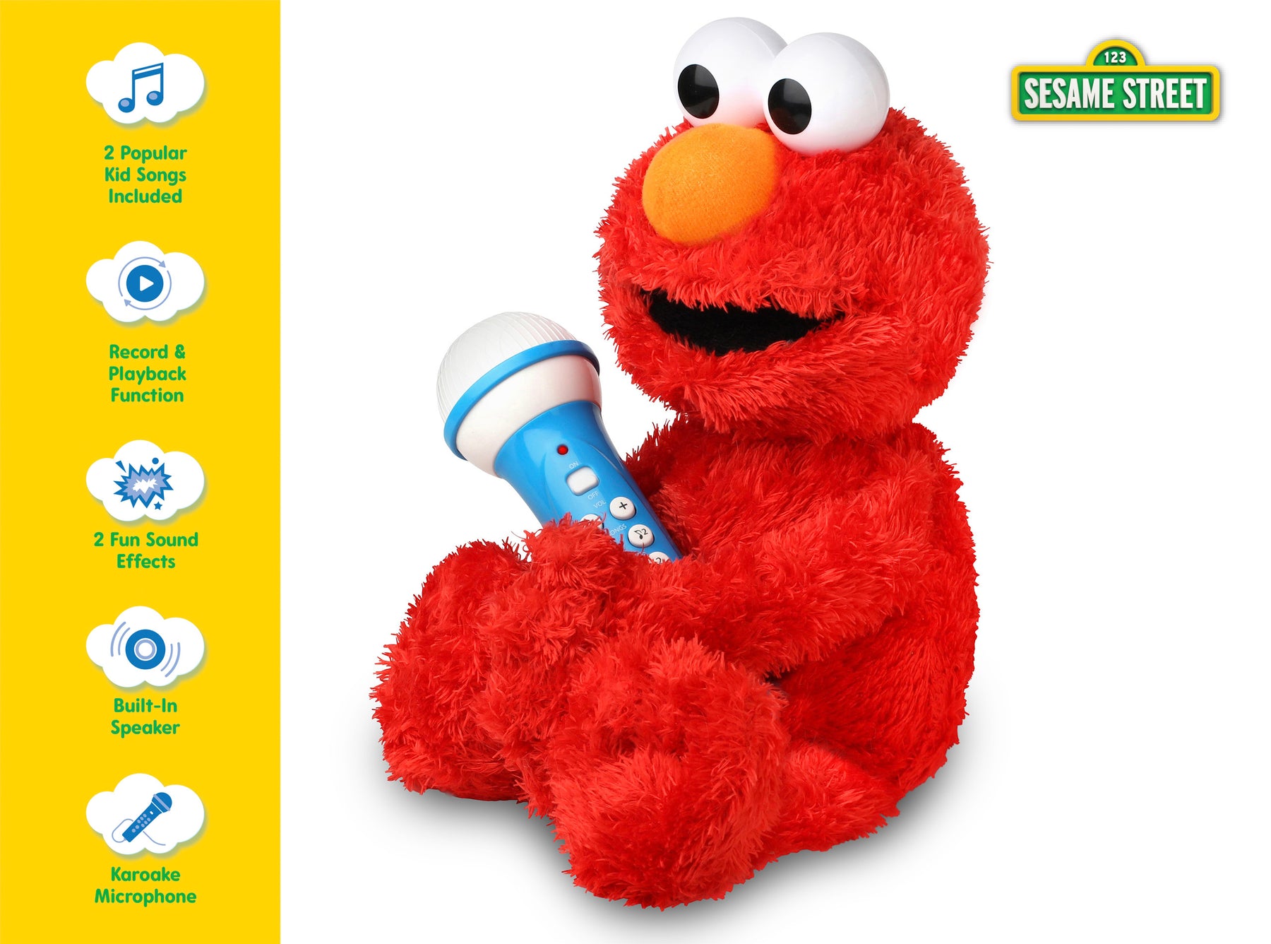 Sesame Street Karaoke Plush - Elmo • Cookie Monster • Abby Cadabby