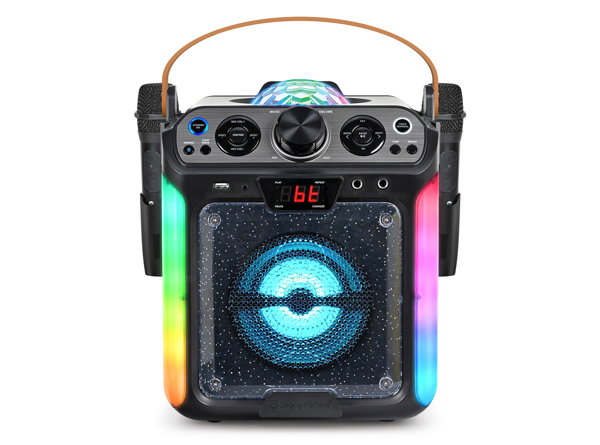 Groove DISCO •  Bluetooth Karaoke Machine with Disco Ball & Lights