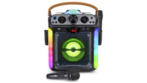 Groove DISCO •  Bluetooth Karaoke Machine with Disco Ball & LED Lights