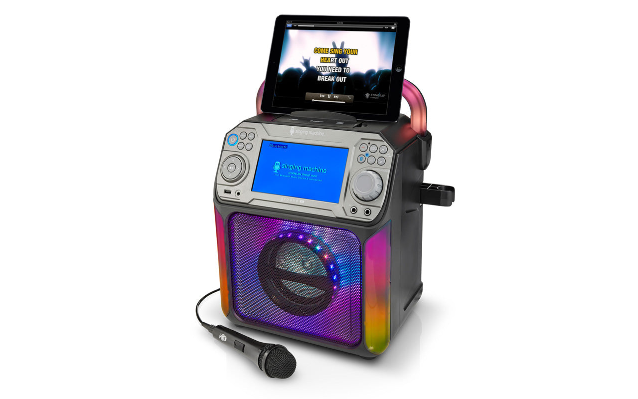 Singing Machine Cube Bluetooth Karaoke System With Wireless