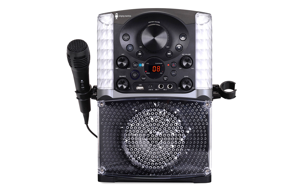 The Singing Machine Company SML2250 Shine Duets with Voice Assistant  Bluetooth Stand Alone Karaoke Machine