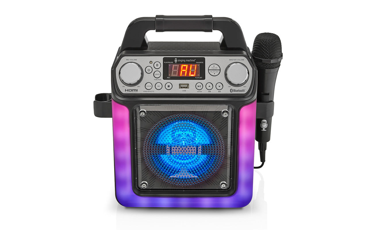 Singing Machine Groove Mini Karaoke Player with Two Microphones